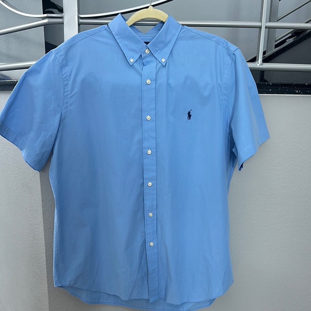 Ralph Lauren Blue Casual Button Down Shirt size XL NWOT